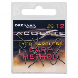 Carlige Drennan - Acolyte Carp Method Barbless Nr. 12